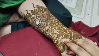 Half back hand bridal mhendi tutorial #mehndi #hennatattoodesign #mehndihennaart  