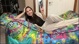 HONEST REVIEW - CHILLBO - inflatable lounger - no pump needed!