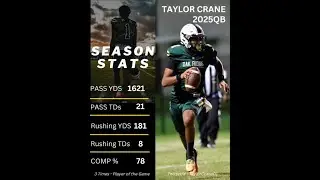 Taylor Crane 2025QB - Senior Highlights