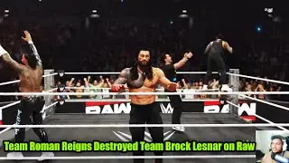 WWE 2K25 Team Roman Reigns VS  Team Brock Lesnar VS  CM Punk VS All Gameplay in Hindi
