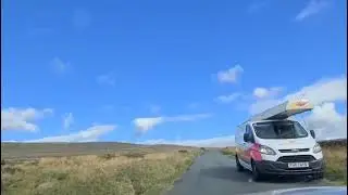 Driving through Lake District National Park