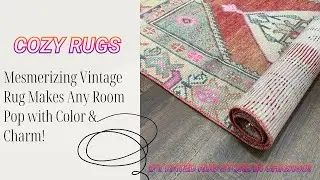 Mesmerizing Vintage Boho Rug Makes Any Room Pop with Color & Charm!