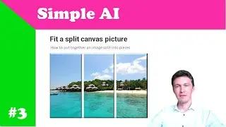 Fit a split canvas picture
