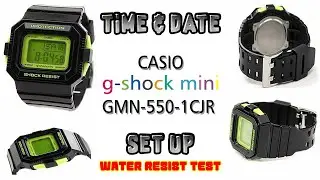 How To Change Time On G-Shock watch II Casio G-Shock Mini GMN-550-1CJR