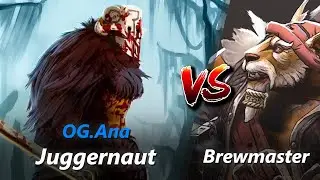 How to Juggernaut safelane vs Brewmaster/Lion (feat. Ana) | First 10 minutes