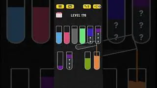 🏅 Water Sort 🧪 LEVEL 176 🧪 #shorts #watersort #puzzle #walkthrough #solution #guia #guiarapida