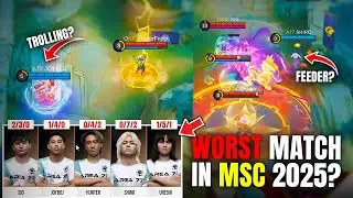 IS THIS THE WORST MATCH IN MSC 2025? AREA 77 GOT DEMOLISHED BY ONIC PH | MMOBA5V5 HIGHLIGHTS