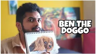 Drawing a Realistic Dog | Timelapse
