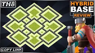 BEST TH8 HYBRID Base 2021 With REPLAY!! Town Hall 8 Base with Copy Link - Clash of Clans