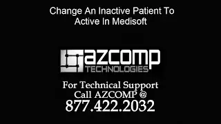 Medisoft Support Video - Change An Inactive Patient To Active In Medisoft