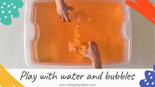 PLAY IDEAS | Water play activities and ideas for kids: making bubbles in water