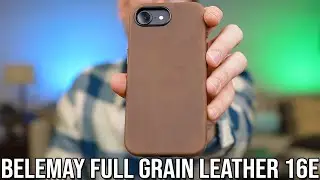 Belemay Full Grain Leather iPhone 16e Case