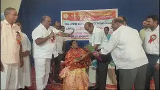 Felicitation by Devananda Reddy sir, at PALLOTI H.S KONKEPUDI