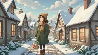 A Peaceful winter day in the mountains | Ghibli style video | Cozy kitchen 
