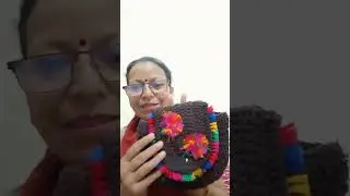 Amazing  #crochet #expensive purse 👛👜 in zero budget #use of oldsocks, duppata etc❤️❤️🥰🥰