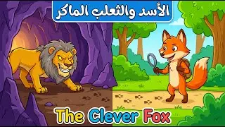 The Fox and The Lion 🦊🦁 | Moral Story in English & Arabic for Kids | الثعلب والأسد