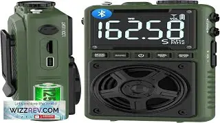 Bluetooth AM FM Shortwave Radio with NOAA Weather Alert 1250mAh Rechargeable Portable Pocket