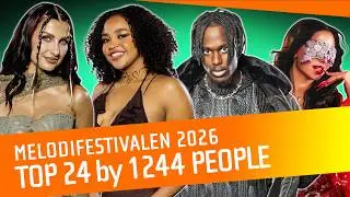 TOP 24 by 1,244 People - Melodifestivalen 2026 - Melfest is Sweden's Selection for Eurovision 2026