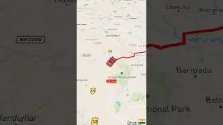 Kolkata to Goa Road trip with kilometers #shorts #goatrip #kolkata #map #travelshorts #tour #trip