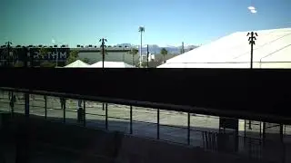 Tailgating tents at Super Bowl 58 in Las Vegas NV 2024 not normally built for Raiders Gamedays in 4K