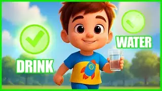 Drinking Water | Good Habits | Garden Friends | learn fun story #goodhabitsrhymes #kidsvideo