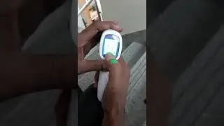 Infrared Forehead thermometer change mode forenhight to celcius