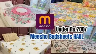 Meesho Maha Sale se ki Festival Shopping |Bedsheets HAUL| |Under 700| Home | #meesho #haul #home 
