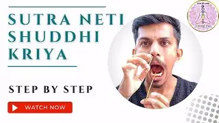Sutra Neti Shuddhi Kriya.Yoga for Respiratory health.Yoga for Cold and cough.Yoga for nasal blockage