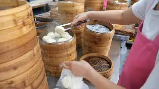 Taiwanese Breakfast - Steamed Pork Dumpling, Thickened Soup with Starch-coated Pork