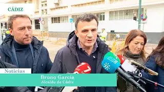 Bruno, visita la obra de renovación de la canalización de abastecimiento de la C/Alcalde Blázquez