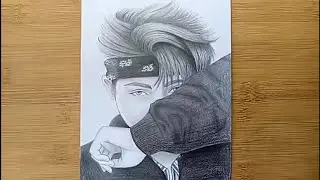 How To Draw BTS Kim namjoon | Easy Drawing For Beginners 