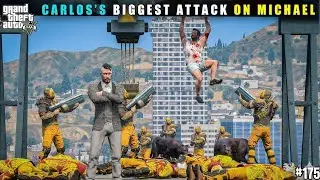 CARLOS'S BIGGEST ATTACK ON MICHAEL I GTA V ONLINE I OMEGA DAY-175 #gta5 #gta #175 