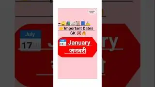Important dates of January