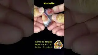 Identifying & Polishing Rocks No. 17 - MOOKAITE #crystals #rockhounding #minerals #gems #gemstone