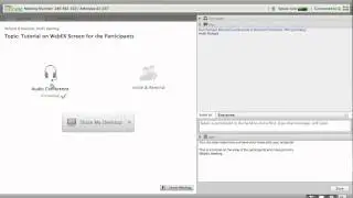 Tutorial on the Participant View When Engaged in a WebEx webinar