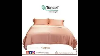 Luxez 100% Tencel Luxury Full Bed Set - Champagne Salmon