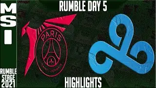 PSG vs C9 Highlights | MSI 2021 Rumble Group Day 5 | PSG Talon vs Cloud9