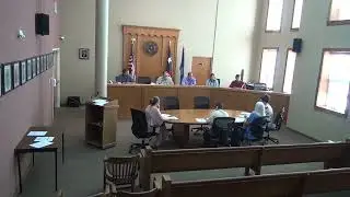 Titus County Texas Commissioners' Court Special Meeting held August 16th, 2024
