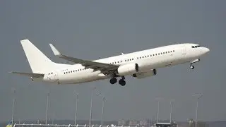 Go2Sky Boeing 737-86J OM-GTF departure at Munich Airport Abflug Flughafen M&uuml;nchen