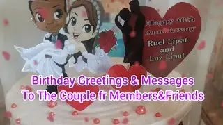 BIRTHDAY GREETINGS & MESSAGES TO THE COUPLE FROM MEMBERS, YOUTUBERS & FRIENDS#PART 3