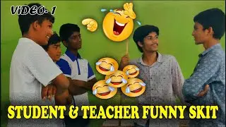 Student and teacher funny skit | My Village Show | back to back punches | spn originals|video -1