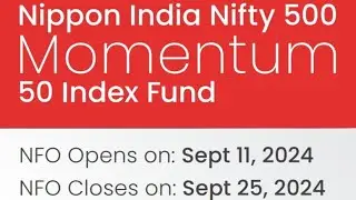 NIPPON INDIA NIFTY 500 MOMENTUM 50 INDEX FUND ANALYSIS | NIPPON NFO REVIEW | 20,000 Se 20Crore Bnega