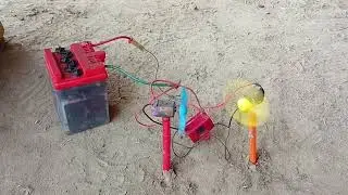 Amazing Dual Fan Jugaad Using 12V Battery Smart DC Motor Project