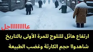 عاجل : ارتفاع هائل للثلوج للمرة الأولى في التاريخ..شاهدوا الكااارثة 