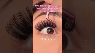 Get cat eye lashes look using clusters