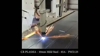 CR PLASMA 10 x 5 Cutting 10mm Plate with a 125A PMX