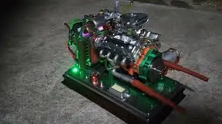 Cison V8 custom modification - exhaust pipe, base, supercharger and air filter.| Stilringkit
