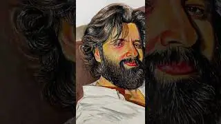 COLOUR PENCIL DRAWING| Unni Mukundan | #artist #shorts #shortsdrawing #youtuber