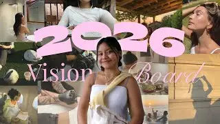 MAKE MY 2026 VISION BOARD w/ me 🌟💐 | (manifesting for a good year!) 