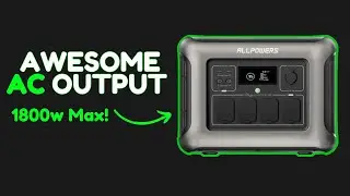 1800W High AC Output Portable Power Station! Testing the Allpowers R1500 🔋